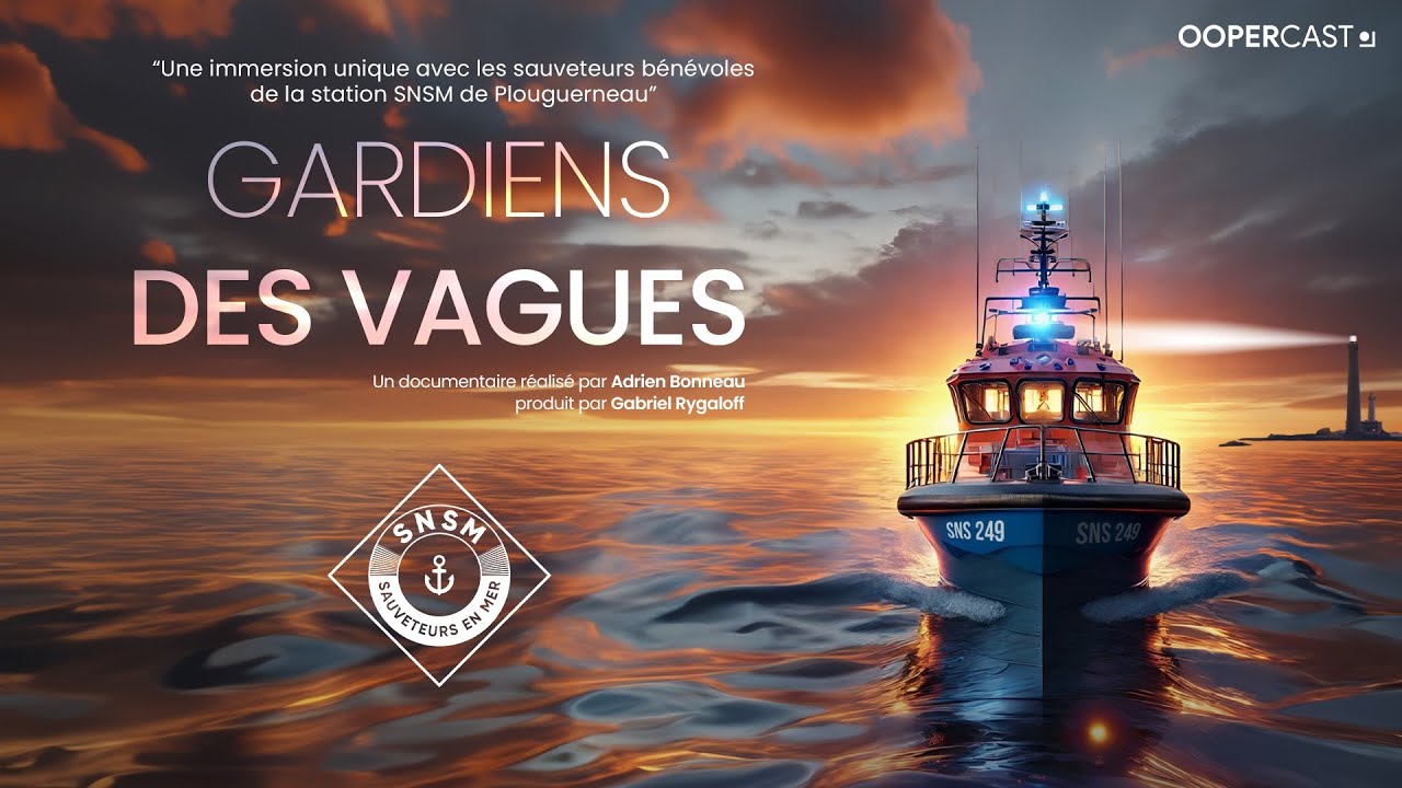 Documentaire Gardiens des Vagues, réalisé à la station SNSM Plouguerneau